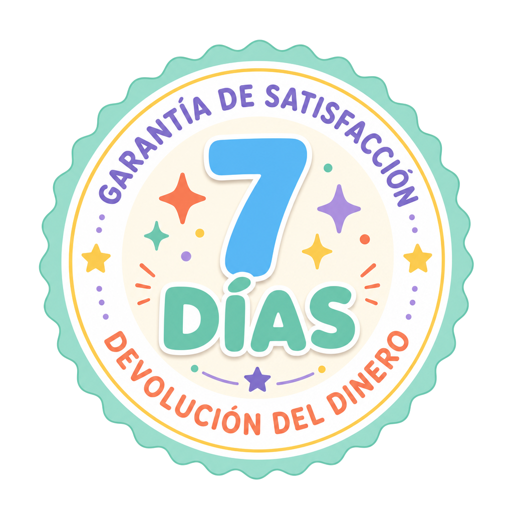 Sello de garantía de satisfacción: 7 días de devolución del dinero